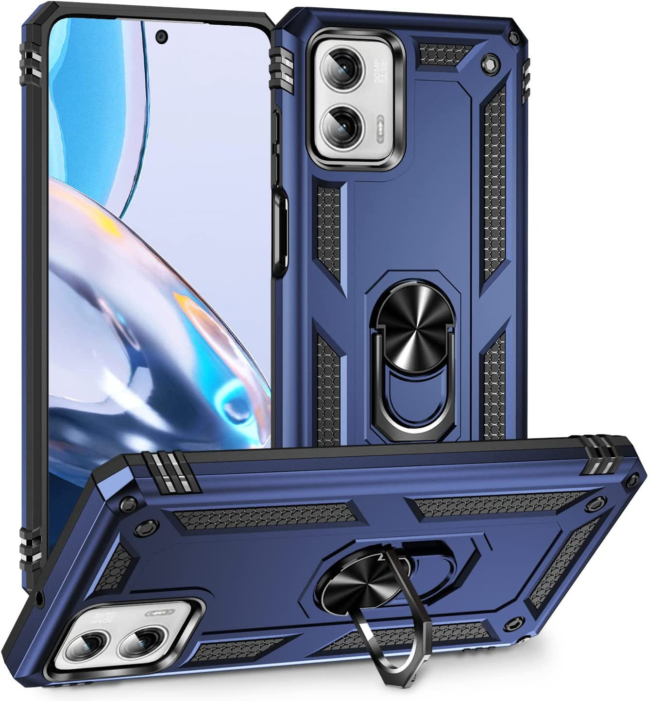 Étui à anneau hybride pour Motorola Moto G Power 5G (2023) Étui à anneau hybride pour Motorola Moto G Power 5G (2023)